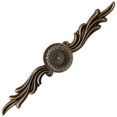 台灣阿成五金 Mydiy 盛夏大葵長飾片把手-咖啡古色（一包1支）