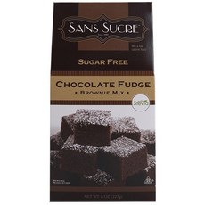 SANS SUCRE 巧克力軟糖布朗尼混合無糖, 1個, 227克