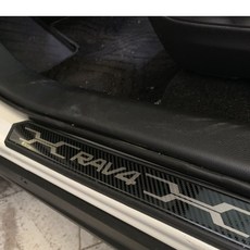 RAV4 專用 美規蜂巢式樣迎賓門檻燈 車門保護裝飾條, 詳見包裝