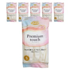 Family 家家 優質觸感橡膠手套, 6個, 小號 (S), 珍珠白