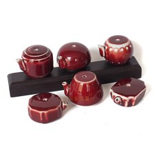 【汶采】瓷藝水滴(紅釉) - 硯滴、水注、書滴、滴壺 (款式隨機出貨), 詳見包裝