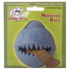 Jolly Pets 怪獸造型寵物犬橡膠藏食玩具 M號, 1個, 單色