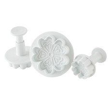 FOX RUN 餅乾壓模 3入, 1個, 白色的