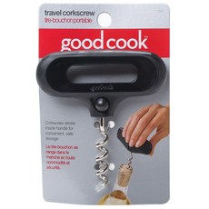 goodcook 旅行用紅酒開瓶器, 1個, 黑色