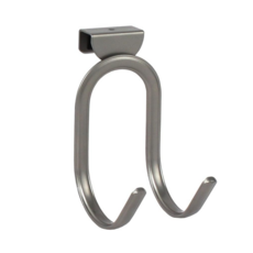 SPECTRUM 櫃子上的間諜Ashley在櫥櫃吹風機搖籃堆棧14 x寬7.6 x深度12.1厘米, 1個, 緞面鎳