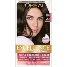L'OREAL PARIS 巴黎萊雅 EXCELLENCE染髮霜, 1盒, Rich Black