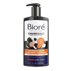 Biore 蜜妮 木炭粉刺潔面乳, 1入, 200ml
