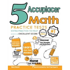 (英文圖書) 5 Accuplacer Math Practice Tests: Extra Practice to Help Achieve an Excellent Score 平裝版, Effortless Math Education, 英文