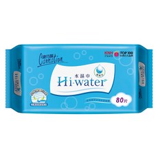 康乃馨 Hi-Water 水濕巾 80片裝｜純水濕巾｜溫和清潔｜外出必備, 1個, 80片, 80g