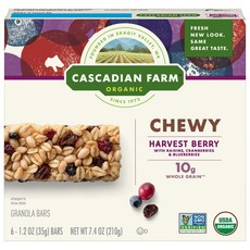 Cascadian Farm 格蘭諾拉麥棒, 35g, 6入, Harvest Berry