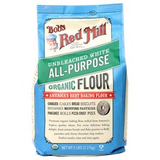Bob's Red Mill 無糖麵粉, 1個, 2.27kg