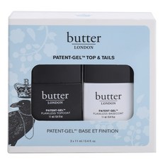 butter LONDON PATENT-GEL專業光澤基底&封層凝膠 2罐組, 1個, 面漆+底漆