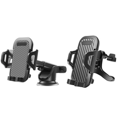 貼膜達人 汽車手機架，穩固夾持，單手操作，多角度旋轉, 新款出風口支架(可伸縮/橫屏), 1個