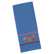 DESIGN IMPORTS 紙杯蛋糕刺繡洗碗巾廚房十字架 45.7 x 71.1cm, 1個, 混色