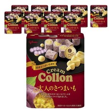日式甜點 日本點心 江崎格力高奶油科隆 奶油科隆 成人地瓜口味 x 3盒, 10個, 48g