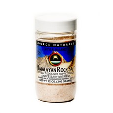 SOURCE NATURALS 自磨式喜馬拉雅玫瑰細鹽, 1入, 340g