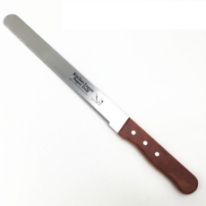 木柄不銹鋼細齒鋸齒麵包蛋糕刀, 單色, 1個