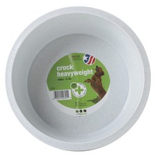 vanness Croc 重量級犬用塑膠食盆 3.13L, 1個, 白色