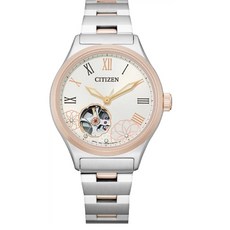 Citizen 星辰錶 XC 牡丹花 機械女錶 PC1008-89A 34MM