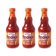 FRANK'S RedHot 水牛城辣雞翅醬, 354ml, 3瓶