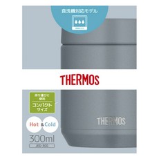 THERMOS 膳魔師 不鏽鋼真空保溫保冷燜燒罐 JED-300, 1個, 300ml, 灰綠色