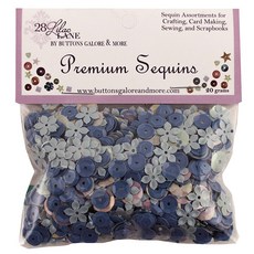 BuTTons GALORE&More 混合亮片裝飾品 20g, 1組, Sky