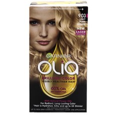 GARNIeR 卡尼爾 Olia持久染髮劑, 1盒, 9.03淺珍珠金色