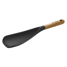 staub 多功能矽膠杓 30cm, 1個, 木+黑
