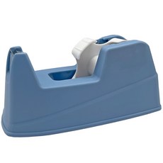 筆樂PENROTE 美拉德大小兩用膠帶台，辦公室桌面文具收納好幫手，簡約時尚設計, 藍色, 1