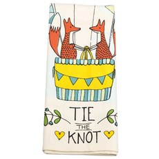 now DESIGNS 圖案印花棉質廚房毛巾, 1個, 打結