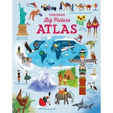 (英文圖書)Big Picture Atlas 精裝版, Usborne Books, 英文