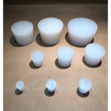 臻美 白色實心矽膠塞 #4吋 #5吋 矽膠塞 瓶塞 橡膠塞 附電子發票, 1個, 白色