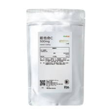 VitalBulk 維他命C 500mg (100顆) - 促進膠原蛋白形成，增強體力，維持健康機能, 1個, 250顆