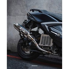 炫富精品 亞杰開發 骷髏合格下繞排氣管PL1 熱門車系適用 機車改裝排氣管, 1個