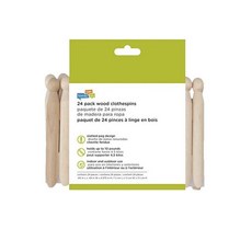 honey can do 傳統木布別針曬衣夾, 24件