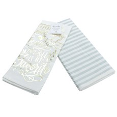 DESIGN IMPORTS 字母圖案餐巾 45.7*71.1cm 2件組, 2件, 愛情故事