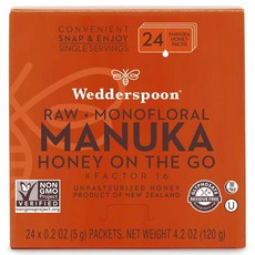 Wedderspoon 生單花麥蘆卡蜂蜜隨身包, 1盒, 120g