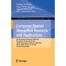 (英文圖書) Computer-Human Interaction Research and Applications: 5th International Conference Chira 202... 平裝版, Springer, 英文