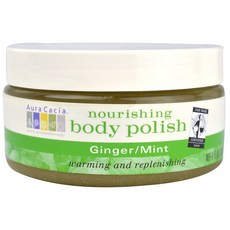 Aura Cacia 身體磨砂膏 薑和薄荷, 1罐, 236ml