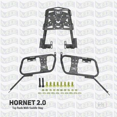 MEDE Hornet 2.0 20-23 後貨架組合：車尾架、後箱、側書包架，三箱擴充套件, 詳見包裝