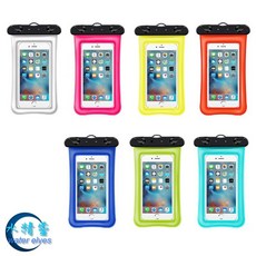 水精靈 台灣現貨新款觸屏漂浮氣囊手機防水套-水精靈, 粉色