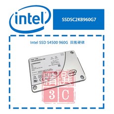 Intel SSDSC2KB960G7 SSD S4500 960G SATA 固態硬碟-提升電腦效能，快速讀寫, 960GB