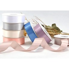 【W&T花藝資材】現貨素色緞帶20碼，多色可選，花束包裝、禮品裝飾必備, 煙灰紫,寬1.9公分/卷