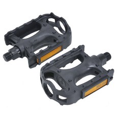 樹脂ATB自行車踏板 2入組, 1個, 黑色