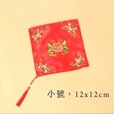 百麗的店 鳳凰刺繡小手巾 拜媽祖娘娘等娘娘胭脂水粉 柔軟舒適, 紅色, 1個
