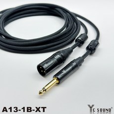 C SOUND 發燒線 陶瓷隔離編織網線材 XLR 6.3 TS 單音 導線 音源線 麥克風線 轉接線 MIC線 電子琴導線, XLR母轉6.3mmTS+陶瓷隔離,100cm