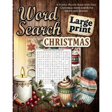 (英文圖書) Christmas Word Search Large Print: Easy Holiday Word Searches for Adults and Se... 平裝版, Annalie Coetzer, 英文