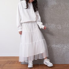 LOVETOXIC 女童款內搭襯裙+蛋糕網紗長裙組