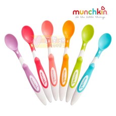 munchkin 滿趣健 安全彩色學習湯匙, 6支湯匙, 彩色, 1套裝