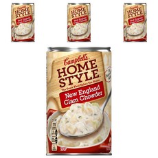 Campbell's 金寶 新英格蘭蛤蜊巧達濃湯罐頭, 4罐, 533g